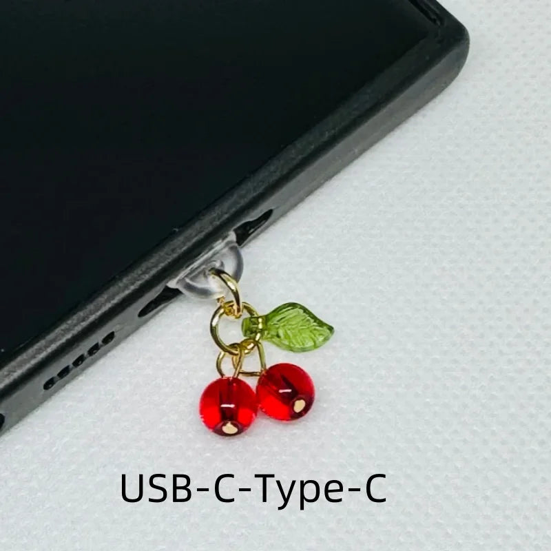 Glossy Cherry Dust Plug Charm