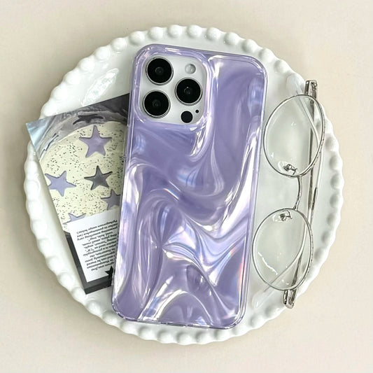 Purple Taro Swirl iPhone Case