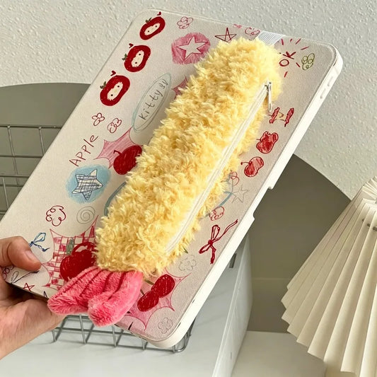 Plush Shrimp Pencil Case - Ice Cream Cake