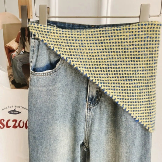 Waffle Knit Bonnet Scarf