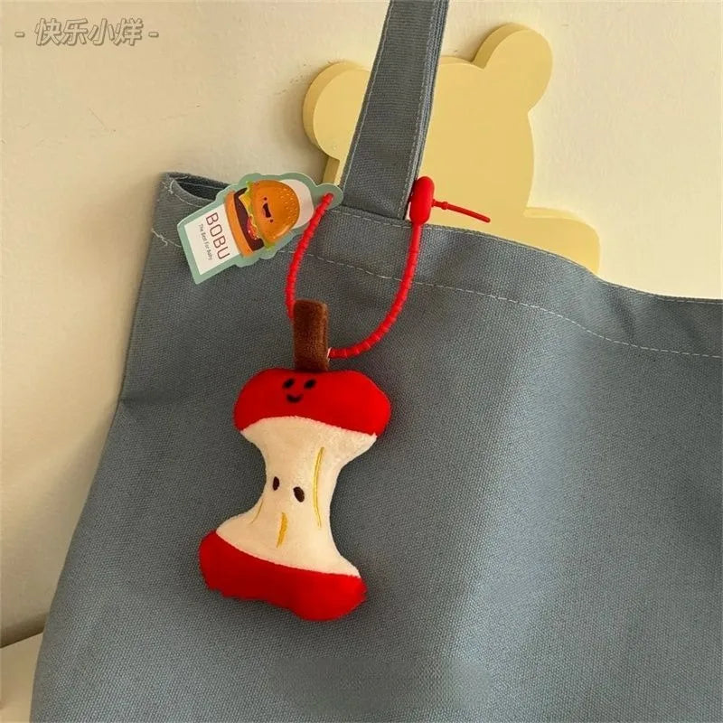 Apple Core Character Bag Charm