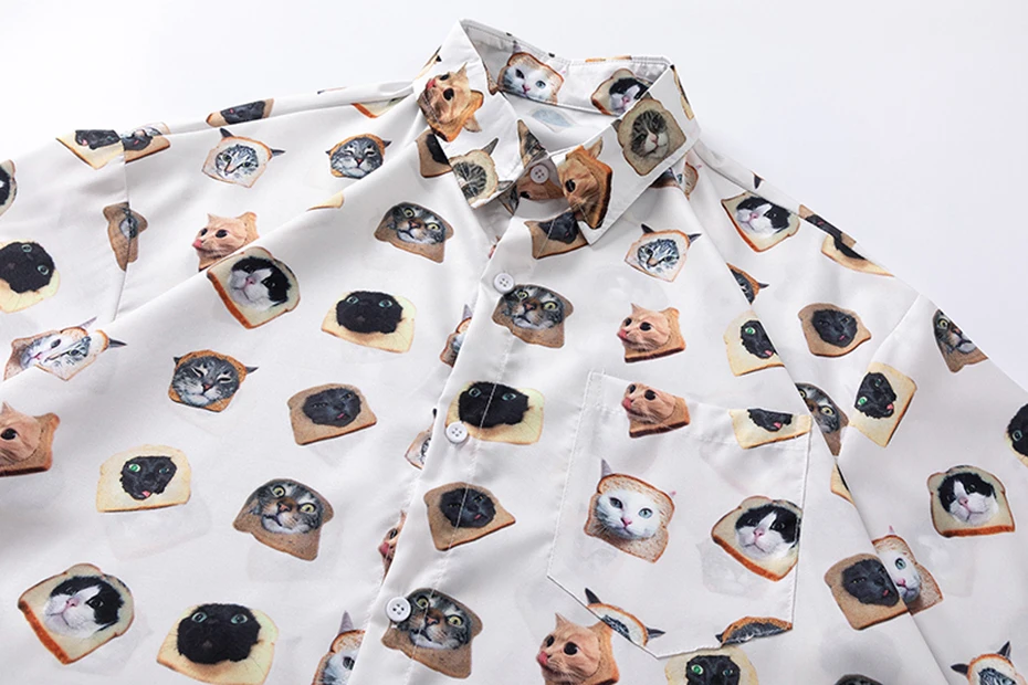 Toast Cats Collage Blouse