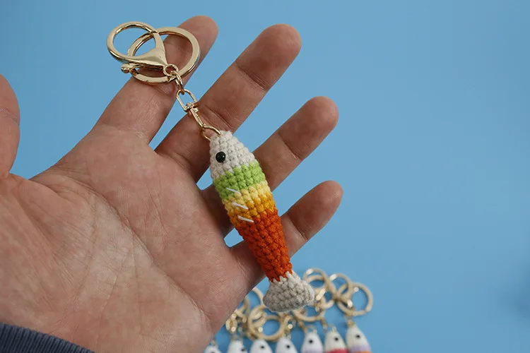 Sardine Crochet Keychain (8 Colours)