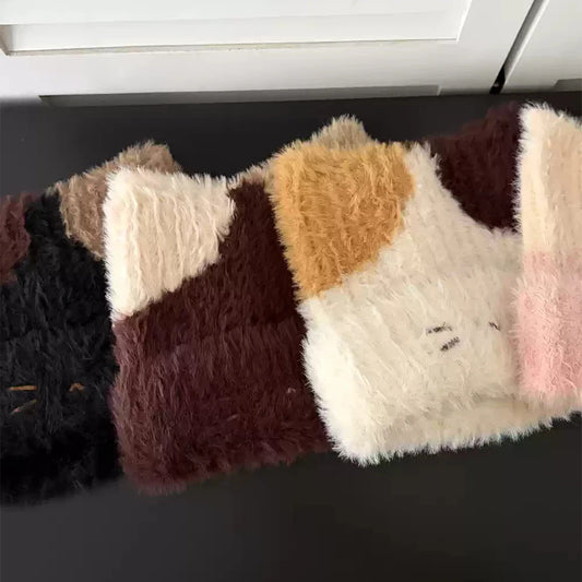 Kitty Cat Knit Beanie Hat