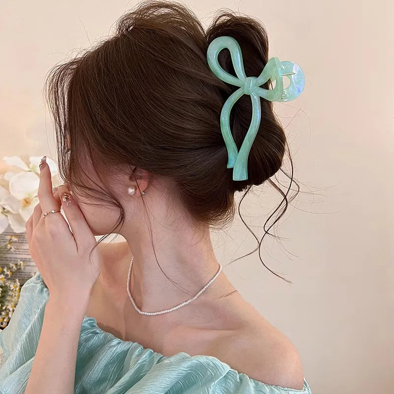 Balletcore Iridescent Hair Claw Clip