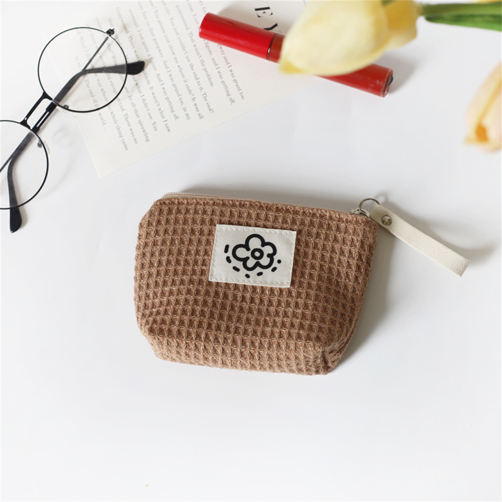 Textured Daisy Coin Purse (3 Colours)