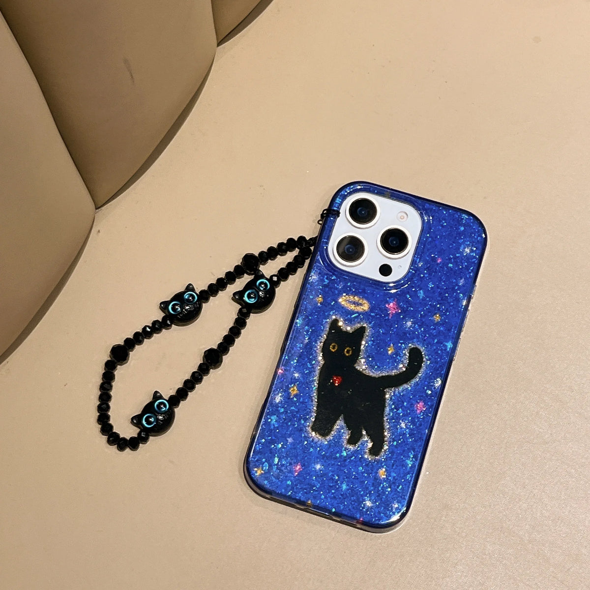 Sparkle Starry Cat iPhone Case