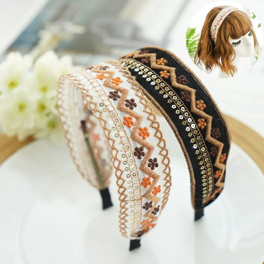 Cottagecore Embroidered Headband