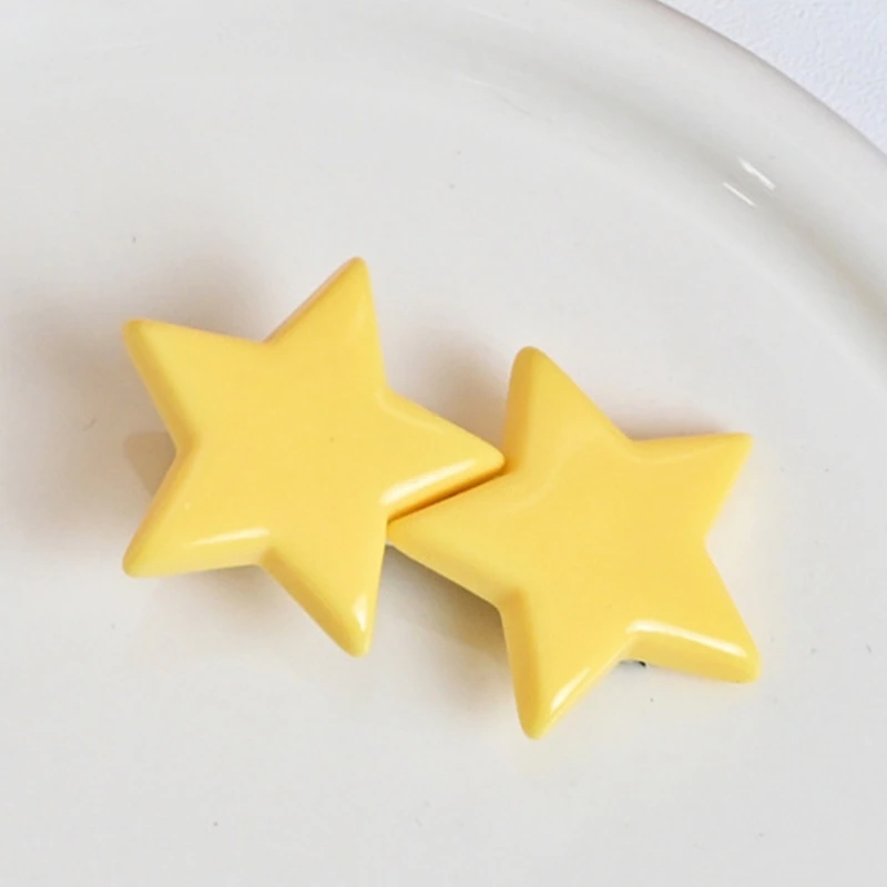 Yellow Star Hair Clips (2 Designs)