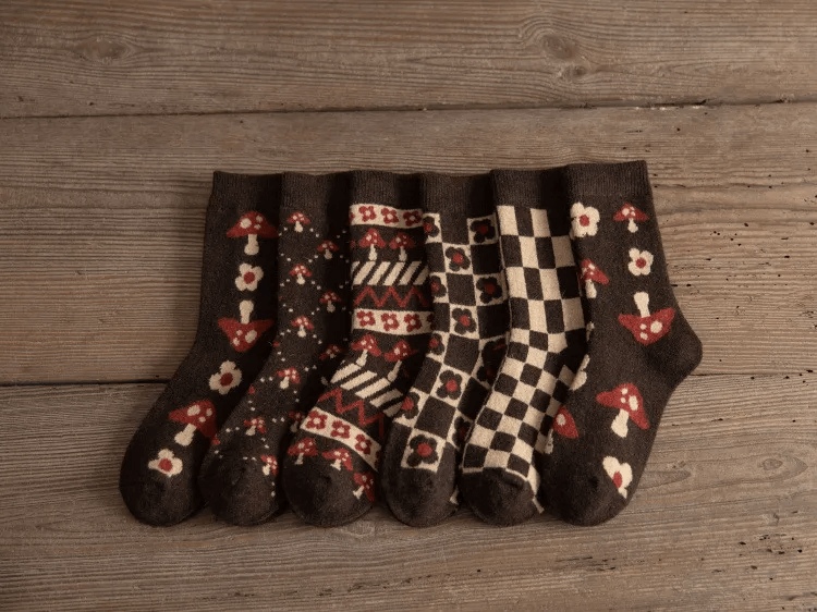 Autumn Forest Ankle Socks (6 Designs)