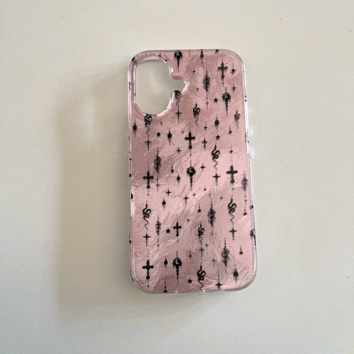 y2k Cross Pattern iPhone Case