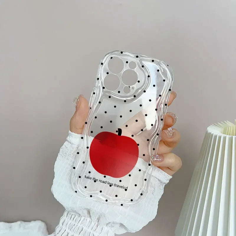 Apple Picnic Phone Case with Matching Wrist Strap