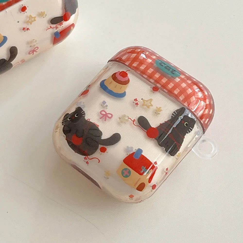 Pudding Cat AirPods Charger Case Cover