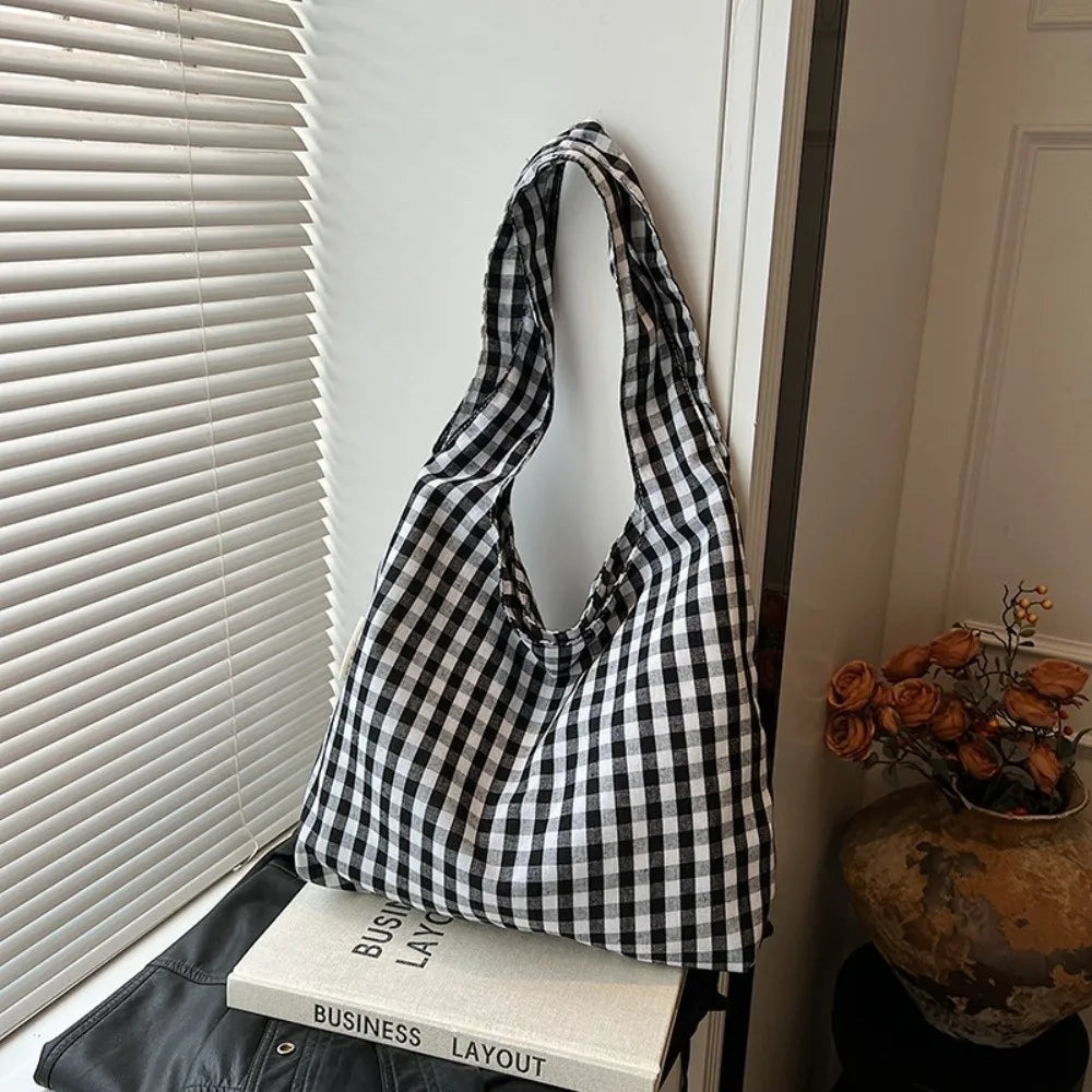Gingham Tote Bag (4 Colours) - Ice Cream Cake