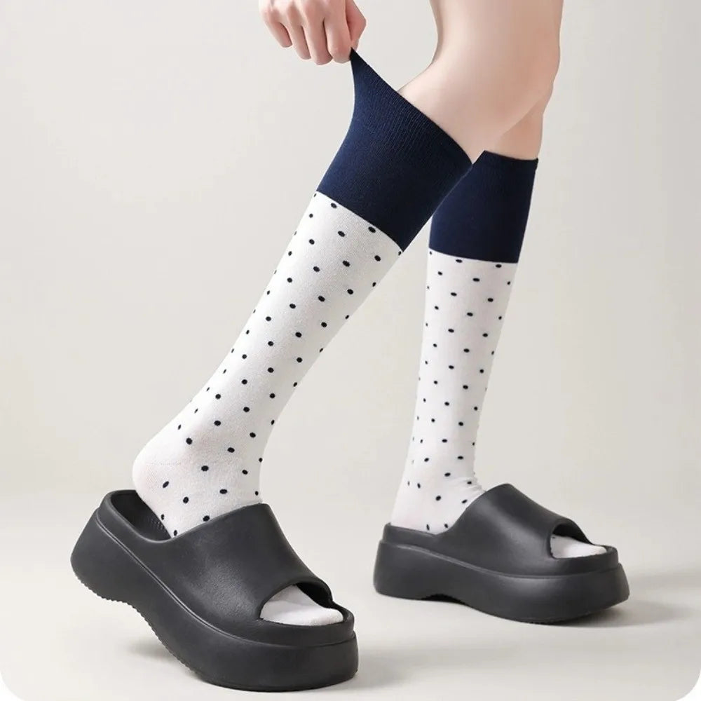 Polka Dot Colourblock Socks