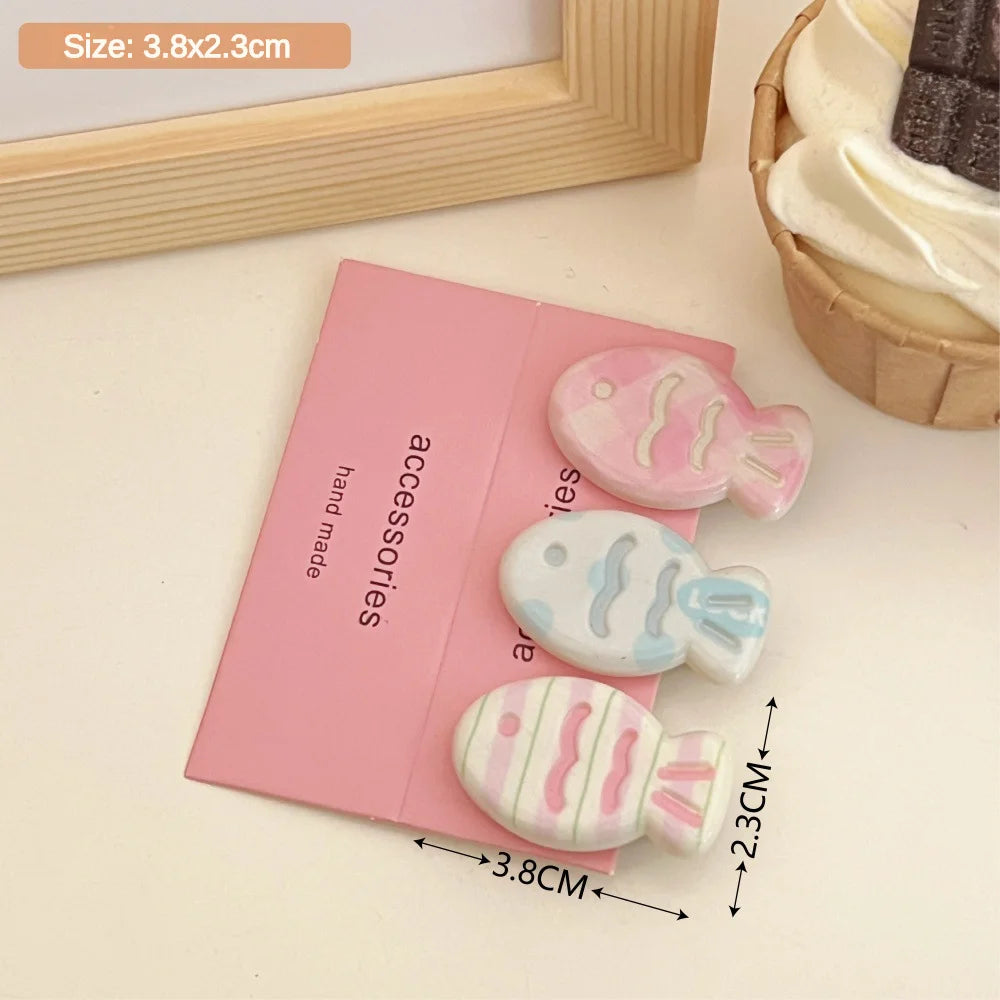 Pastel Fish Hairclip Set