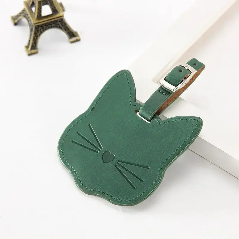 Cat Face Luggage Tag (5 Colours) - Ice Cream Cake