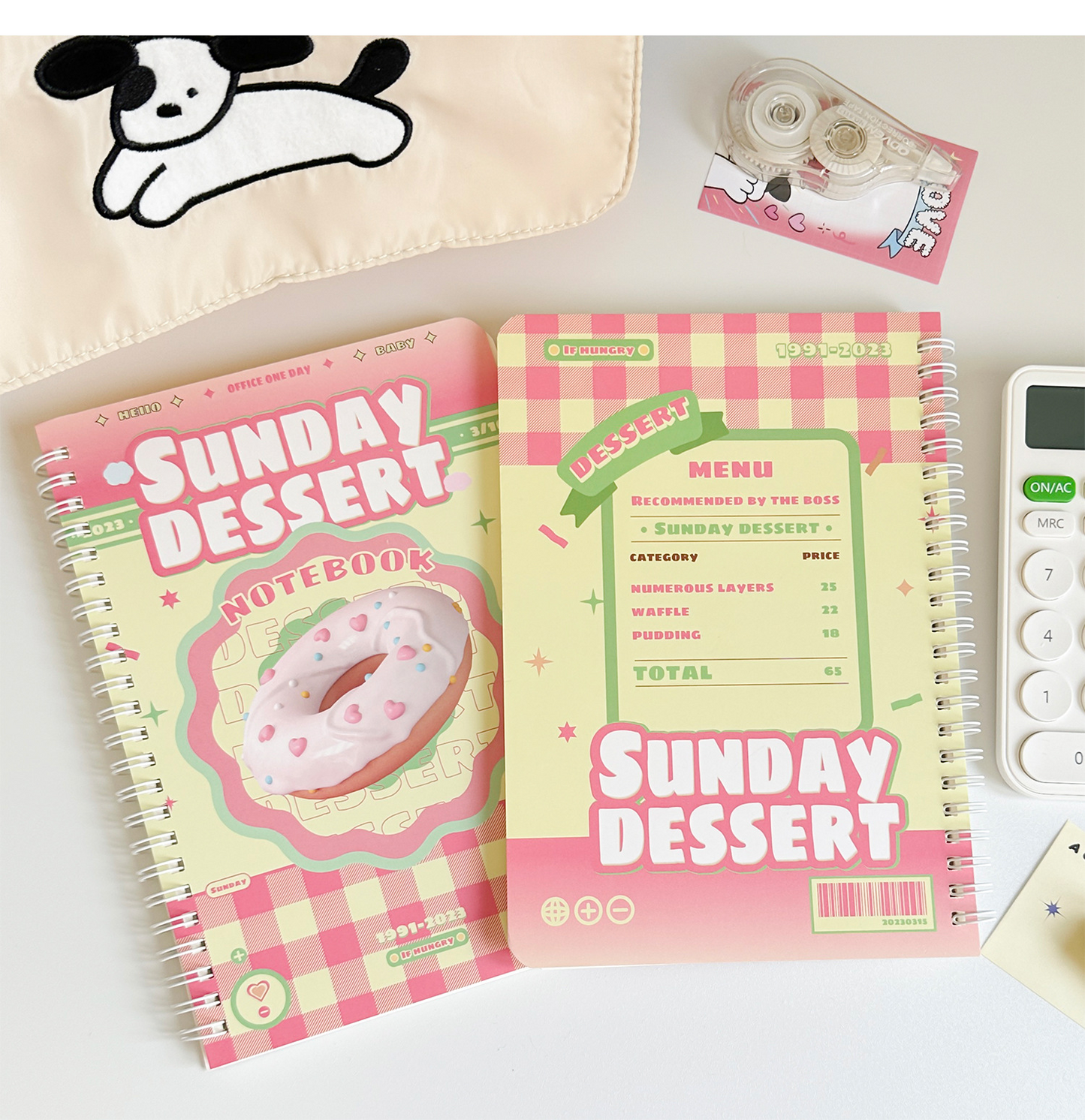 Sunday Dessert y2k Collage Ringed Notebooks (2 Designs)