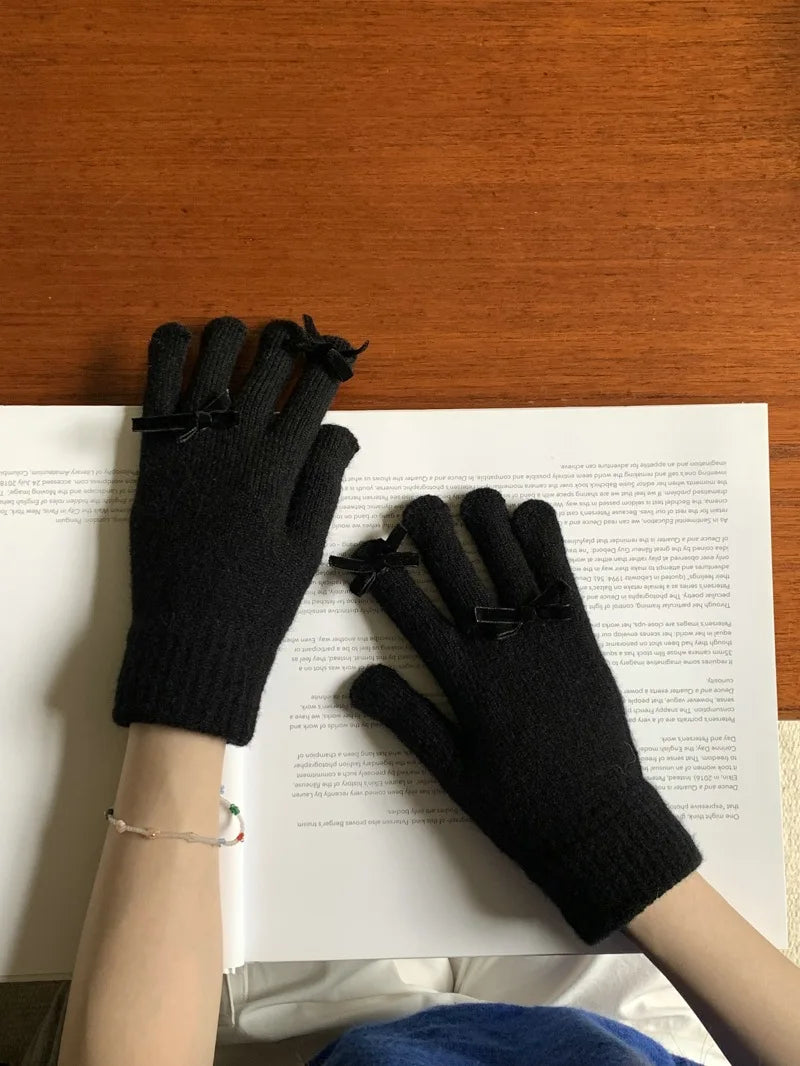 Coquette Ribbon Gloves (12 Colours)