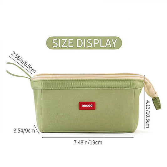 Large Capacity Pencil Case With Pen Holder Label Minimalist Student Stationery Storage Creative Stationery Storage Bag - Ice Cream Cake