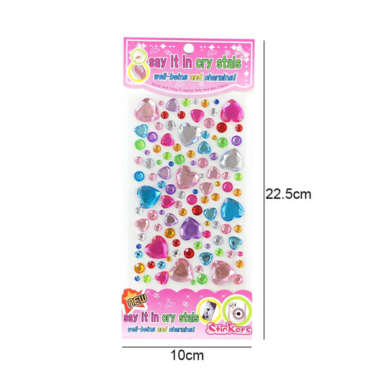 3D Sparkling Gem Stickers