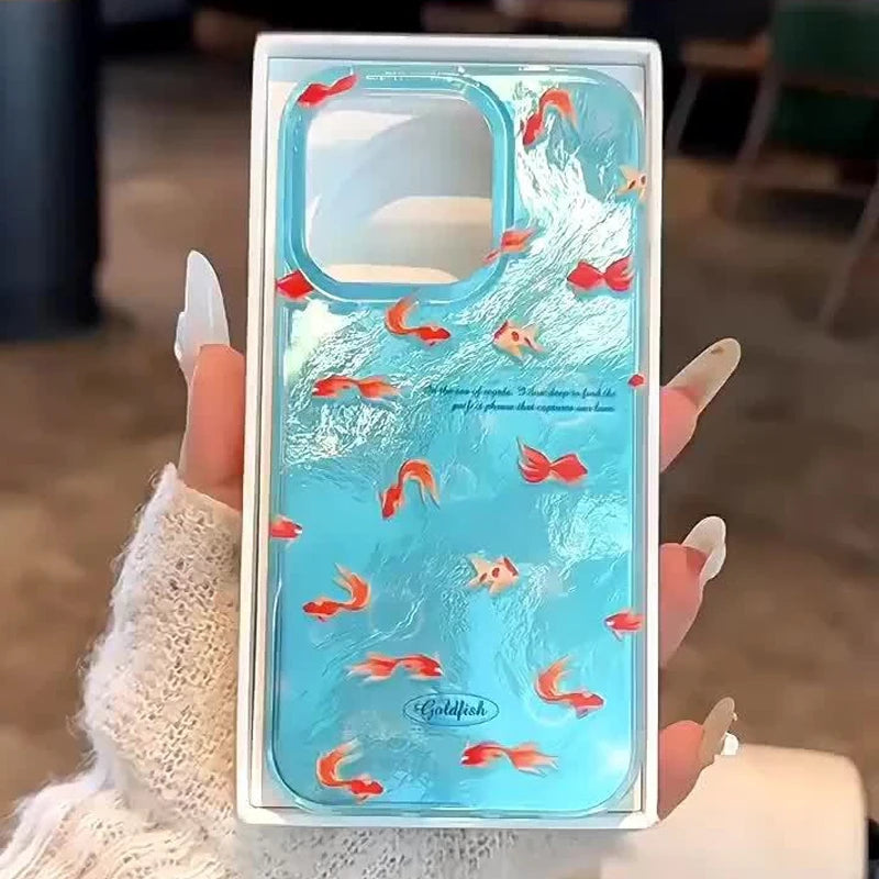 Iridescent Goldfish iPhone Case