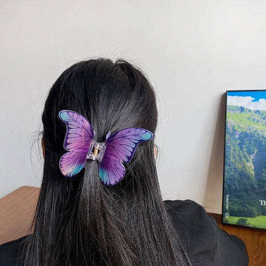 Acrylic Glossy Butterfly Hair Claw