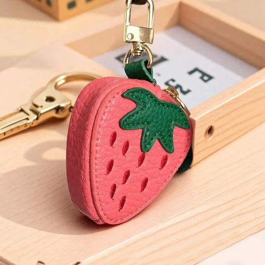 Fruity Clip-On Zipper Pouch Keychain