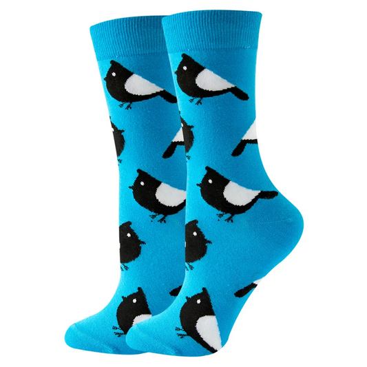 Bird Pattern Ankle Socks