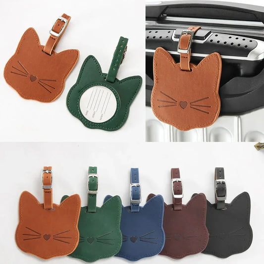 Cat Face Luggage Tag (5 Colours) - Ice Cream Cake