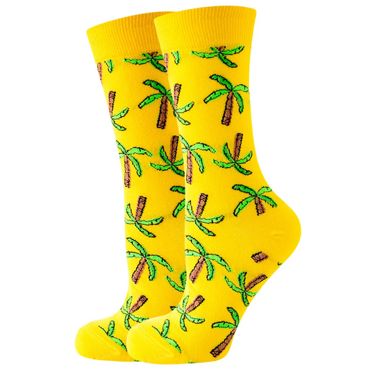 Palm Tree Ankle Socks