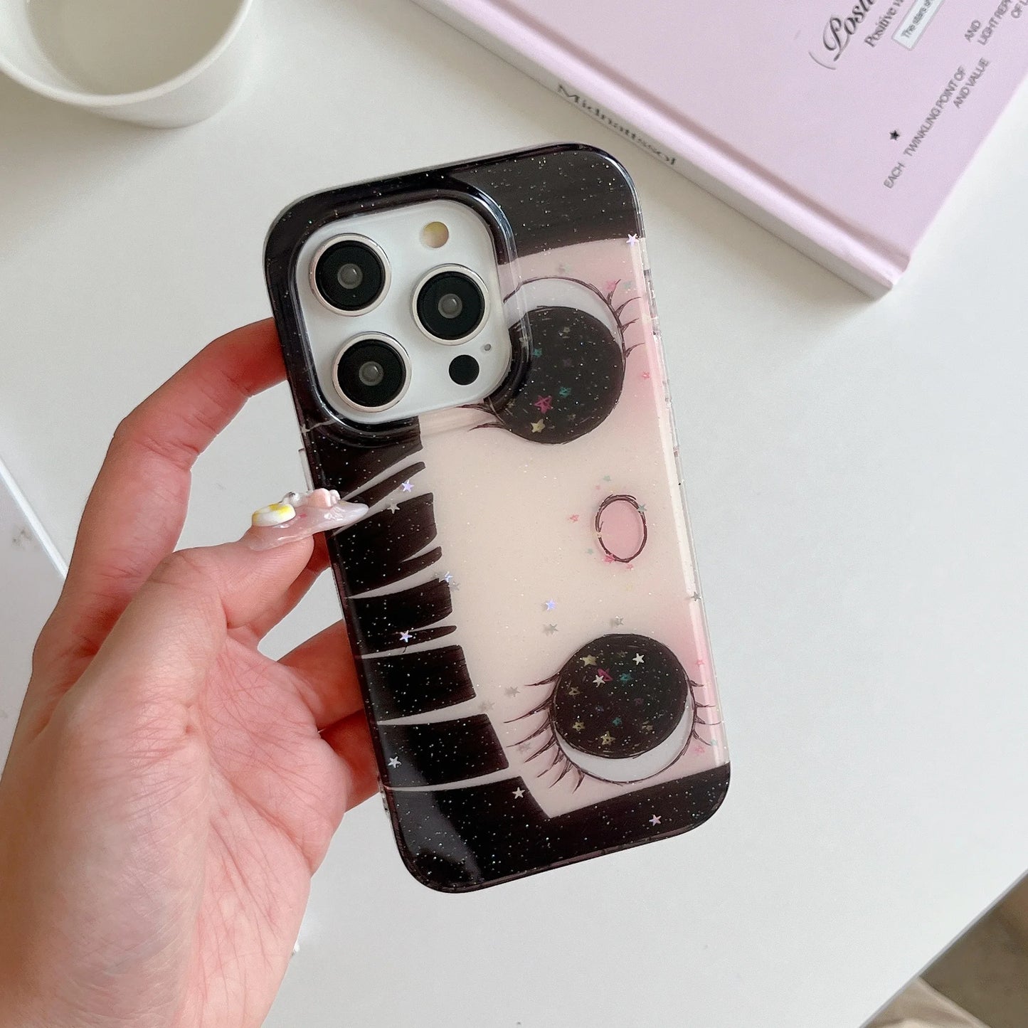 Glittery Eyes iPhone Case
