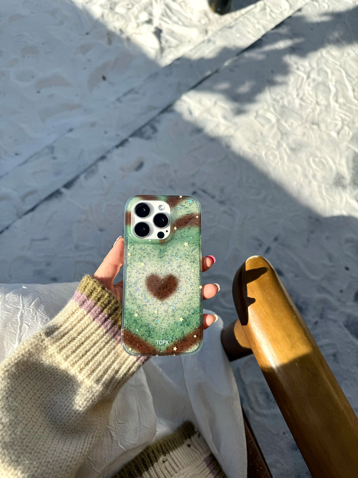 Glitter Heart iPhone Case