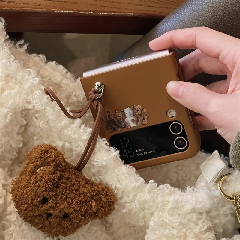 Teddy Bear Plushies Galaxy Z Flip Phone Case (3 Styles)