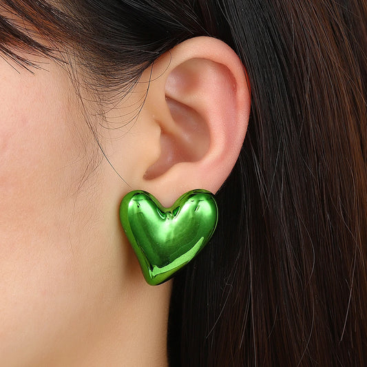 Foil Heart Balloon Earrings, Set of 6