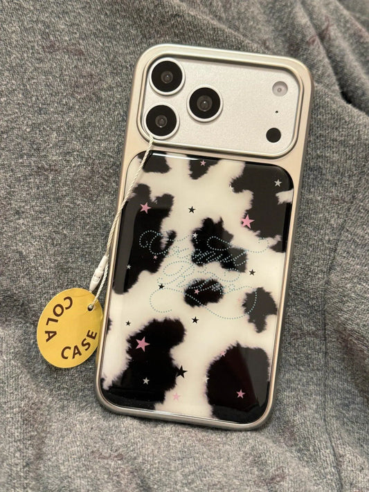Starry Cow Pattern iPhone Case - Ice Cream Cake