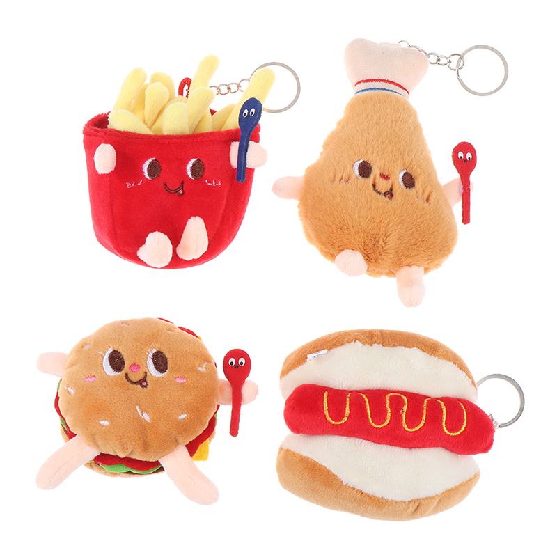 Junk Food Friends Plush Keychain (4 Designs)