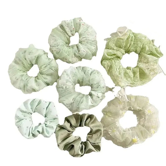 Cottagecore Romance Scrunchie Set (Set of 7 Scrunchies)