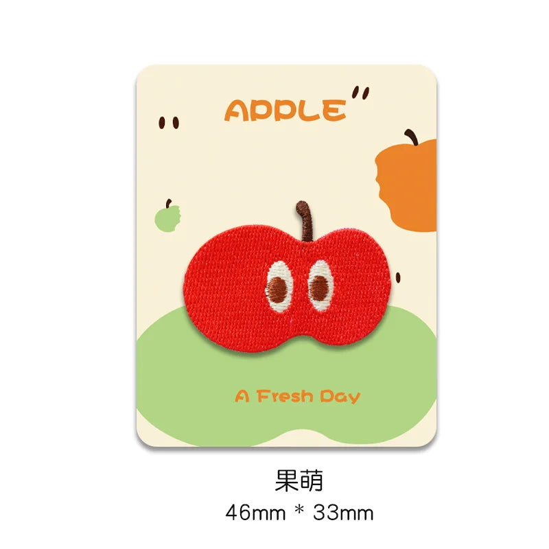 Embroidered Apple Patch (5 Designs)