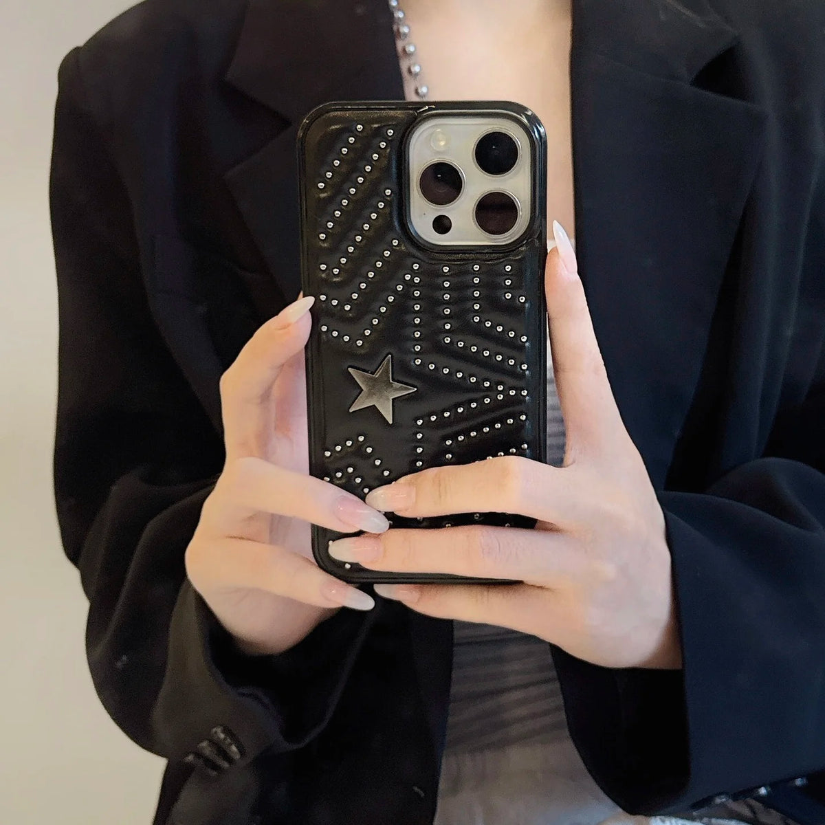 y2k Rhinestone Star iPhone Case