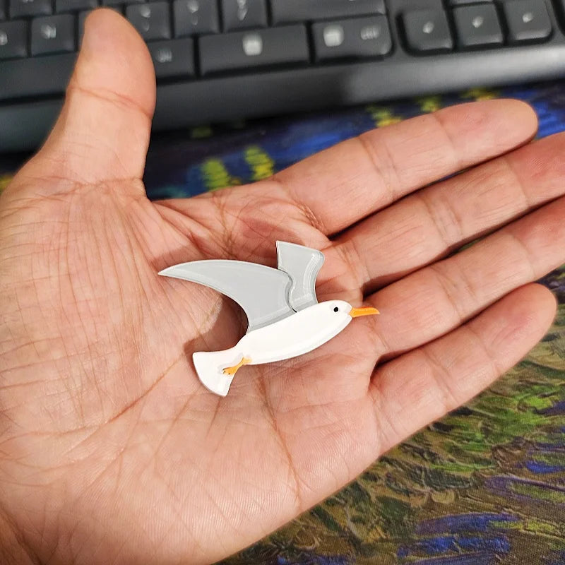Seagull Brooches (Set of 3)