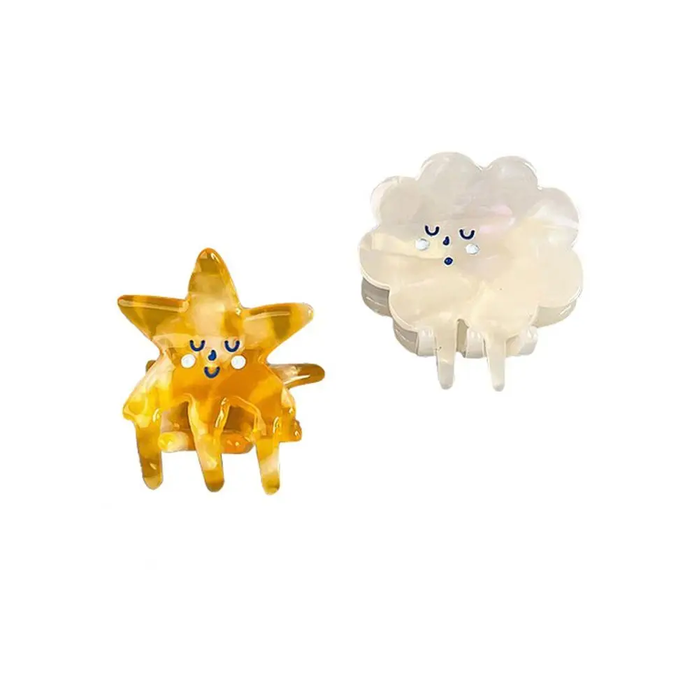Star and Cloud Acrylic Hair Claw Clips (2 Designs)