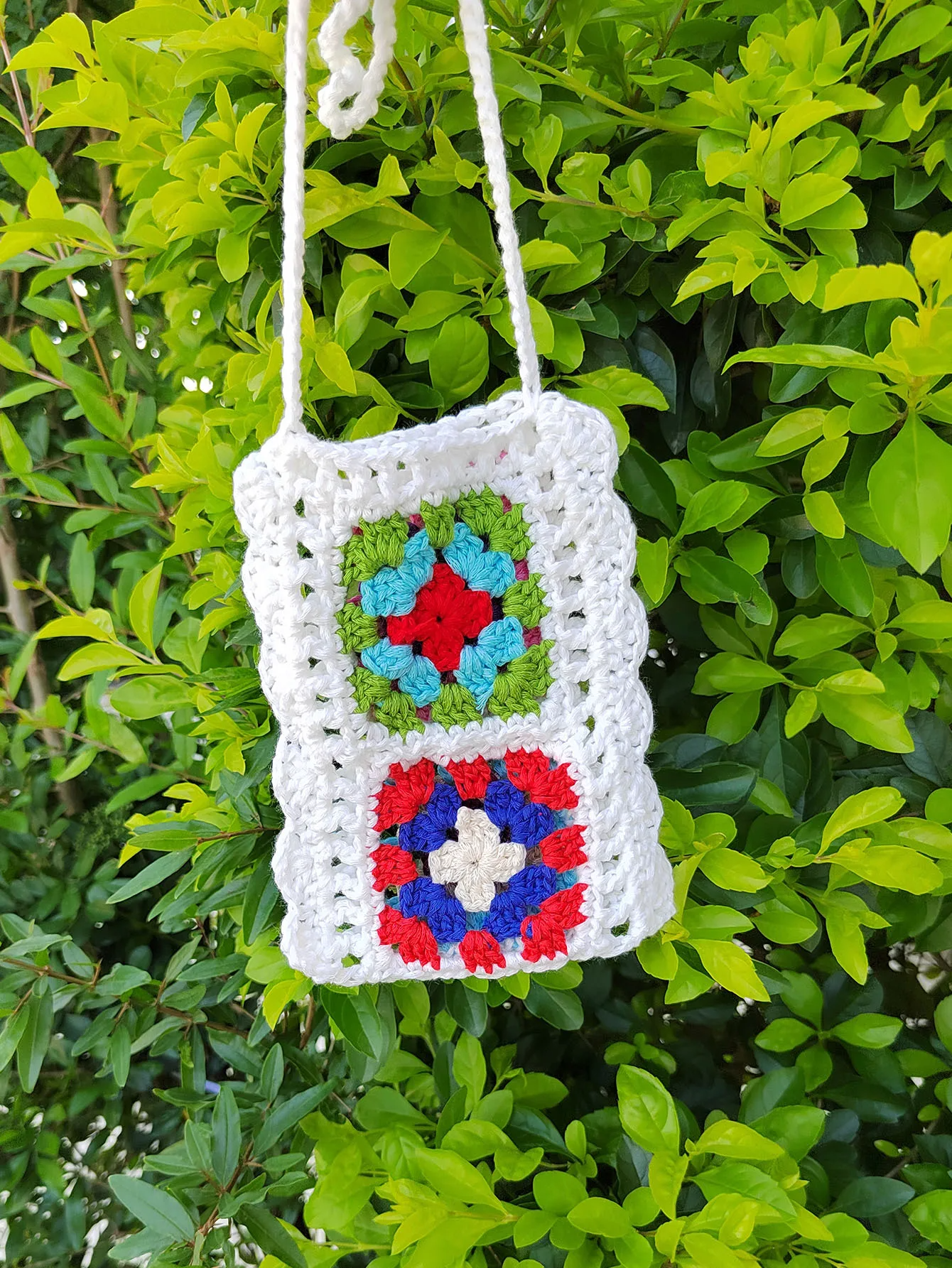 Crochet Floral Granny Mini Bag (5 Colours)