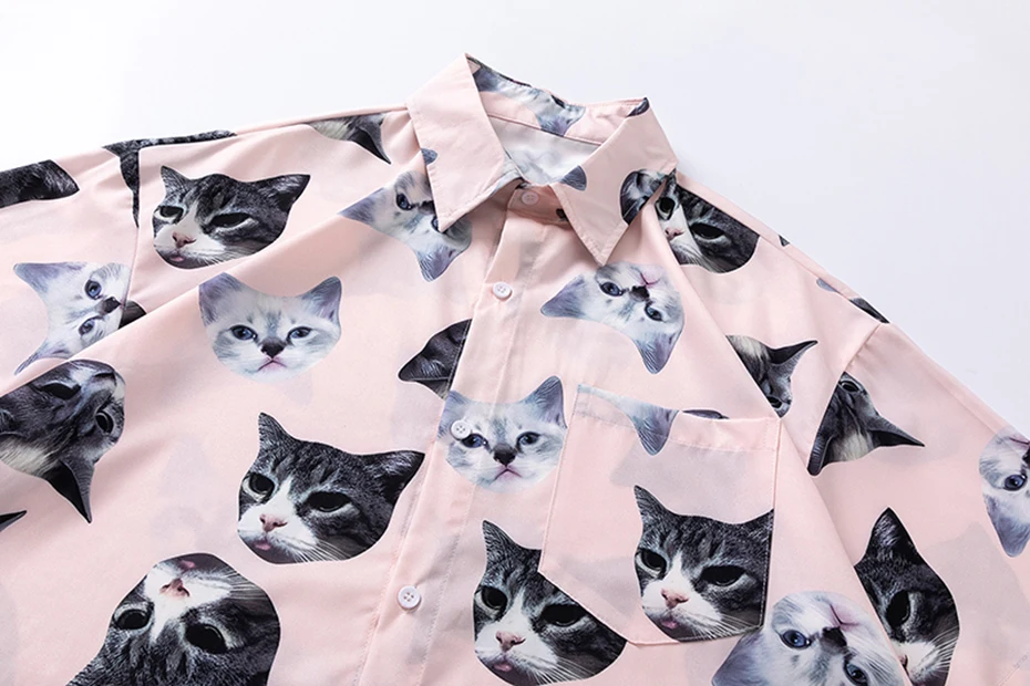 Mlem Cat Collage Blouse