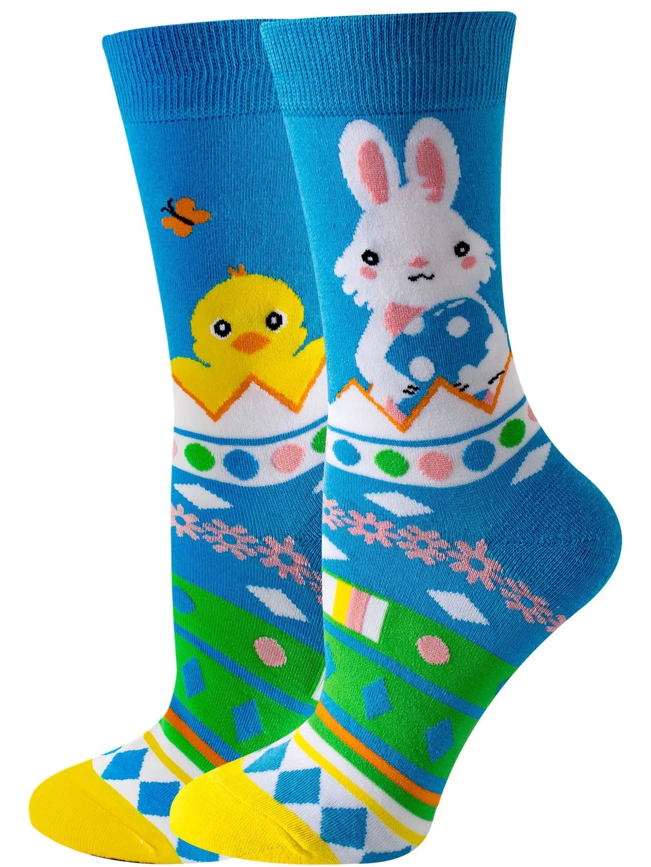 Easter Bunny Crew Socks - Ice Cream Cake