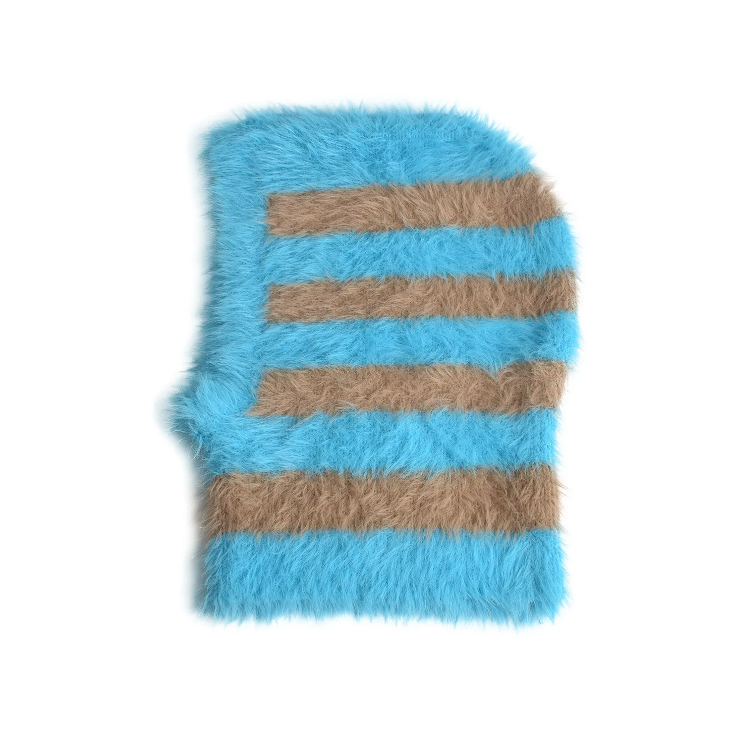Fluffy Striped Balaclava Hat (6 Colours)