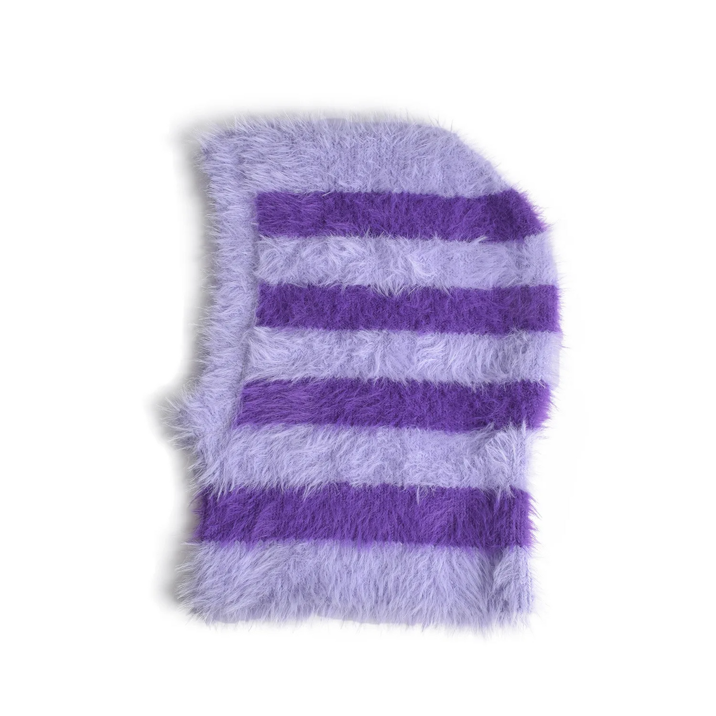 Fluffy Striped Balaclava Hat (6 Colours)
