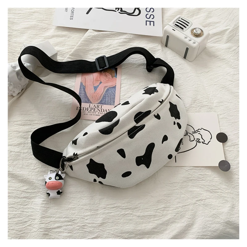 Cow Spot Pattern Bum Bag