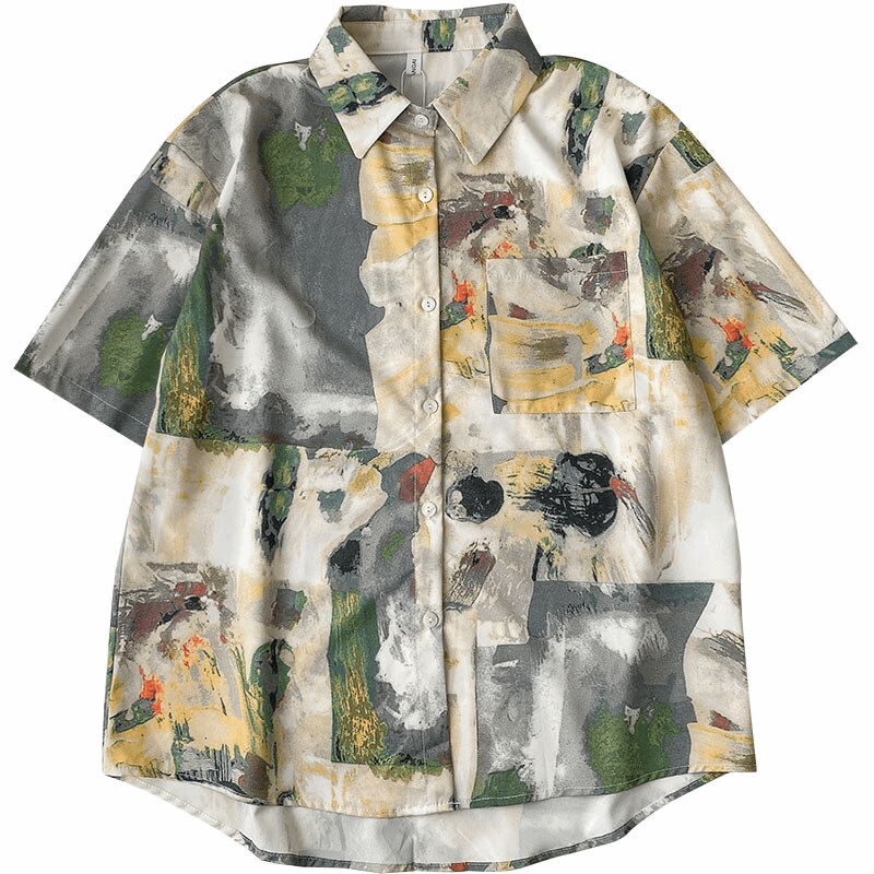 Art Class Paint Pattern Blouse