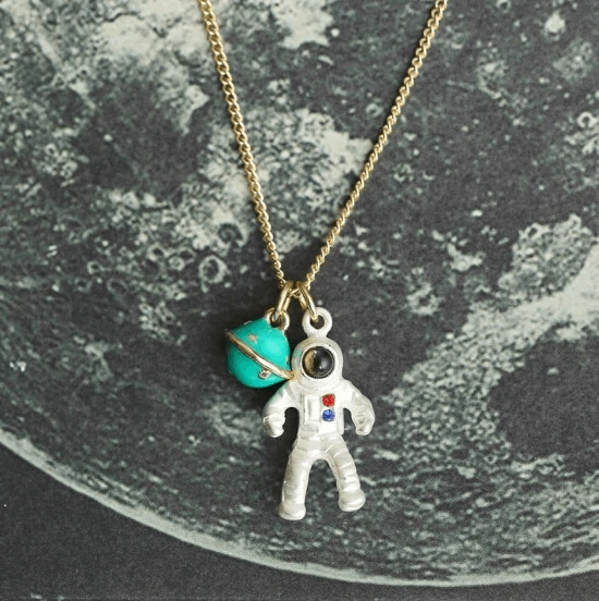 Astronaut Necklace - Ice Cream Cake